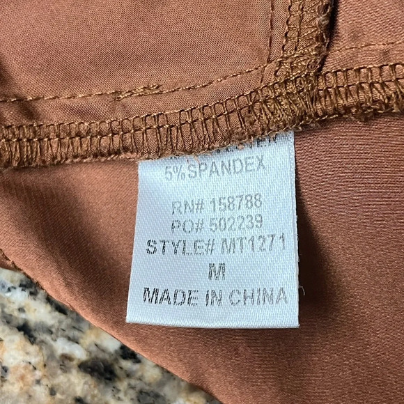 Mable Satin Bandana Triangle Crop Top Brown Y2k Retro Boho Corset M Womens - Picture 9 of 12